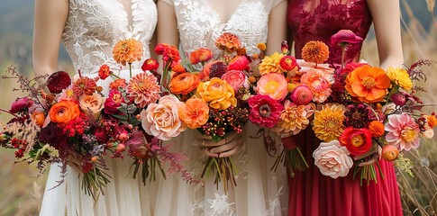 A romantic black-tie wedding reception with crystal chandeliers and floral centerpieces.
