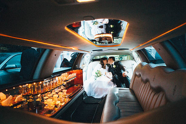 Elegant Rolls-Royce wedding entrance in Atlanta, Georgia
